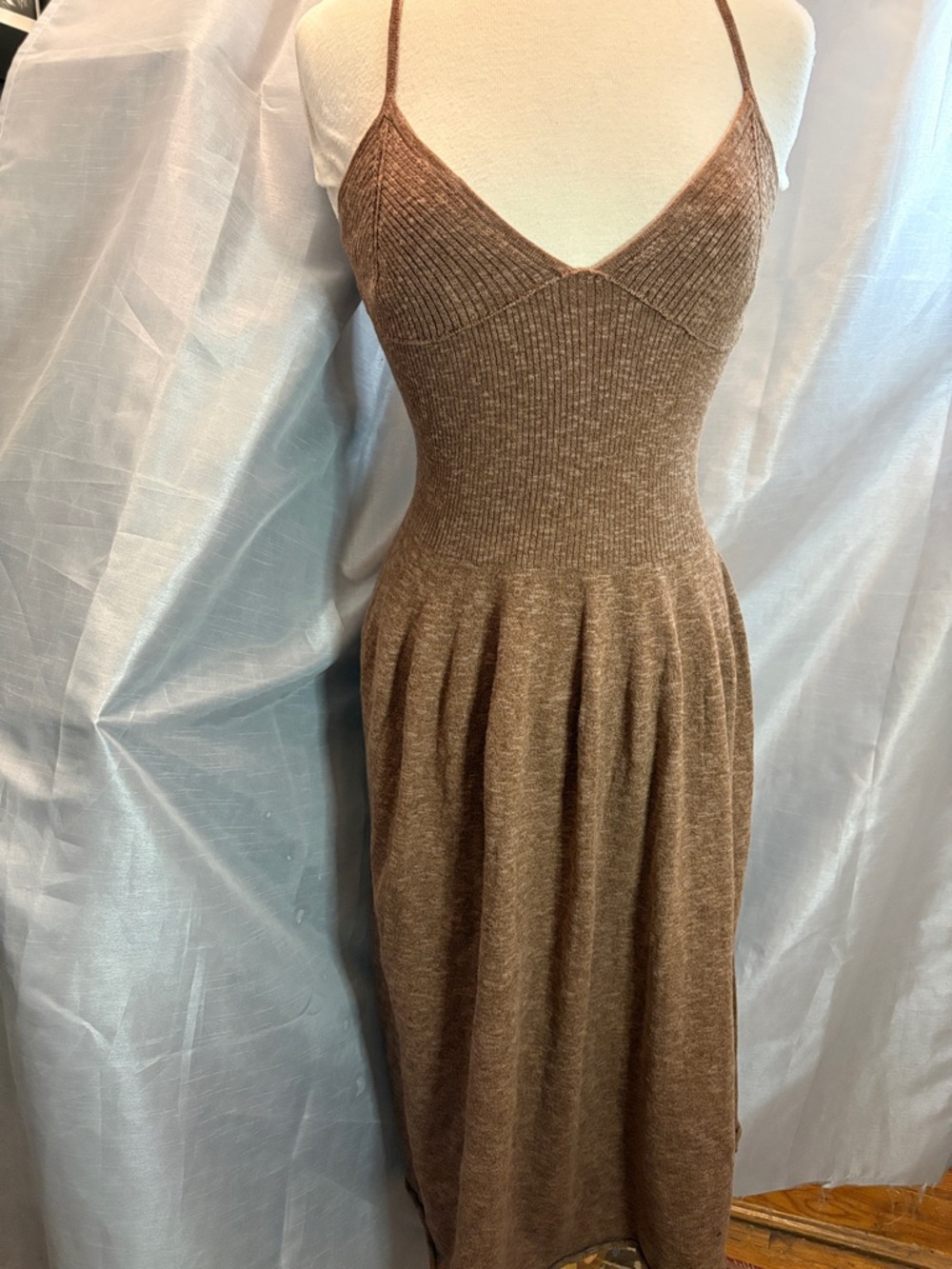 Free People Ocean Tula Sleeveless Midi Dress with Spaghetti Straps - Picture 4 of 14